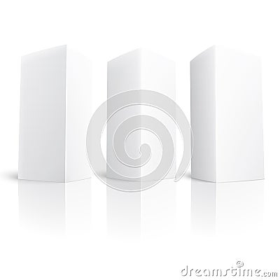 Blank paper vertical triangle cards. Vector Illustration