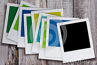 Blank Photos Stock Photo