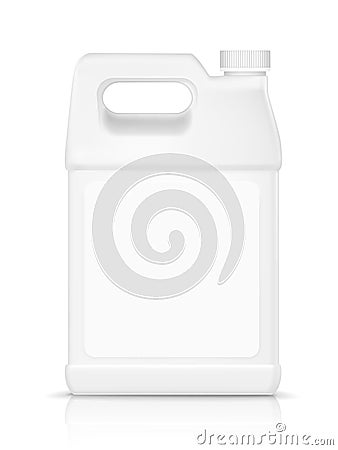 Blank plastic bottle for detergent Vector Illustration