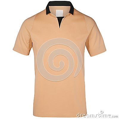 Blank polo t-shirt isolated Stock Photo