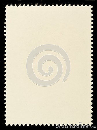 Blank Postage Stamp Stock Photo