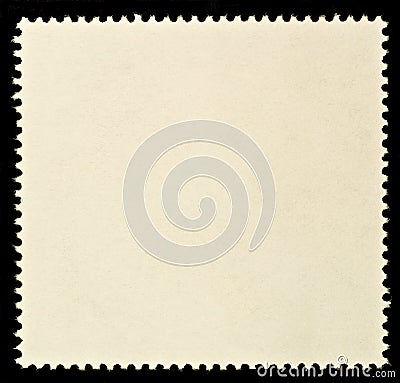 Blank Postage Stamp Stock Photo