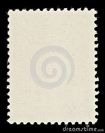 Blank Postage Stamp Stock Photo