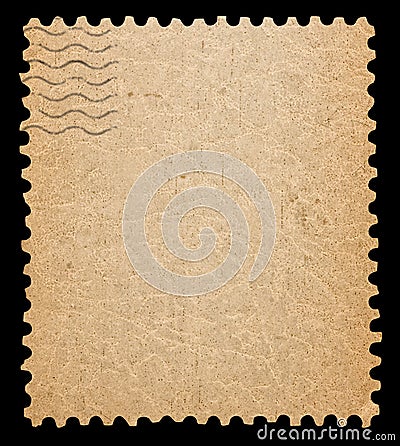 Blank postage stamp. Stock Photo