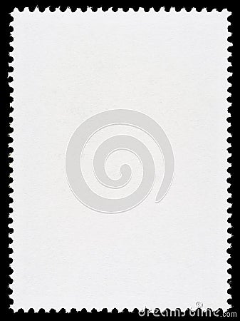 Blank Postage Stamp Template Stock Photo