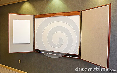 Blank Presentation Board Stock Photo