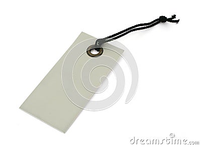 Blank price tag Stock Photo