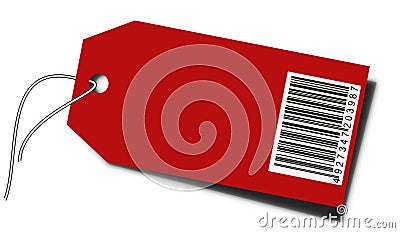 Blank price tag Stock Photo