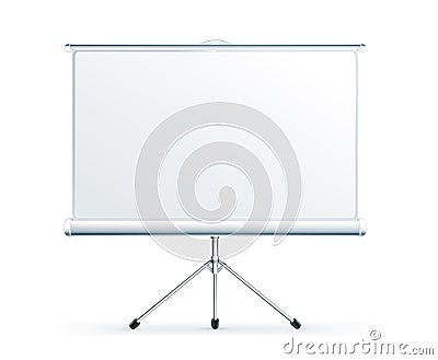 Blank Projection screen Vector Illustration