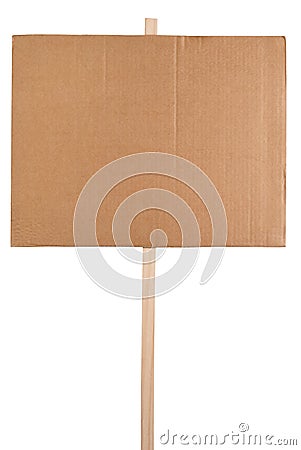 Blank protest sign Stock Photo