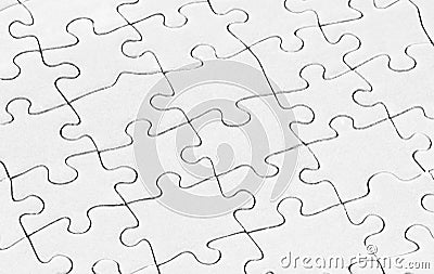 Blank puzzle Stock Photo