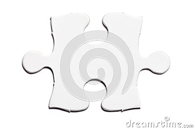 Blank Puzzle Stock Photo