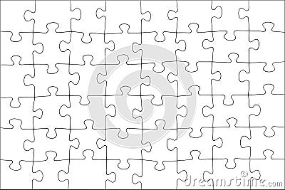 Blank Puzzle Stock Photo