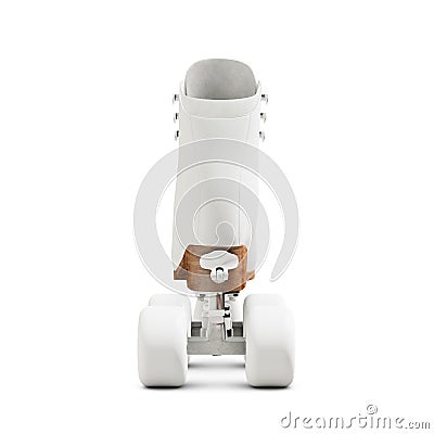 a blank Quad Roller Skate isolated on a white background Stock Photo