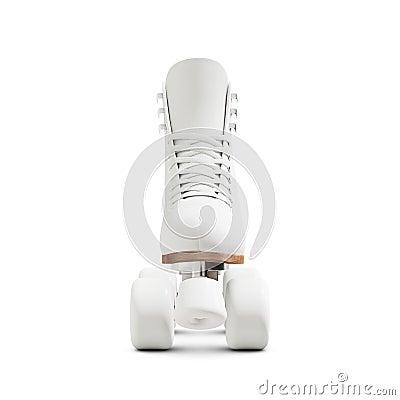 a blank Quad Roller Skate isolated on a white background Stock Photo