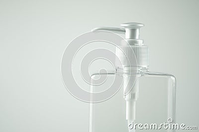 Blank realistic plastic pump bottle Stock Photo