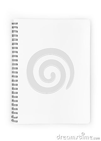 Blank realistic spiral notepad notebook Stock Photo