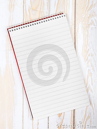 Blank realistic spiral Notepad Stock Photo