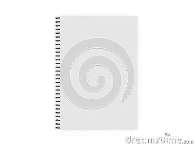 Blank Ring Binder Stock Photo