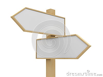 Blank road sign closeup Stock Photo