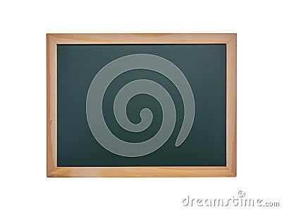 Blank school board isolated on a white background. Stock Photo