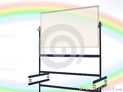 Blank school whiteboard Stock Photo