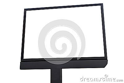 Blank screen billboard for outdoor advertising poster. Stock Photo