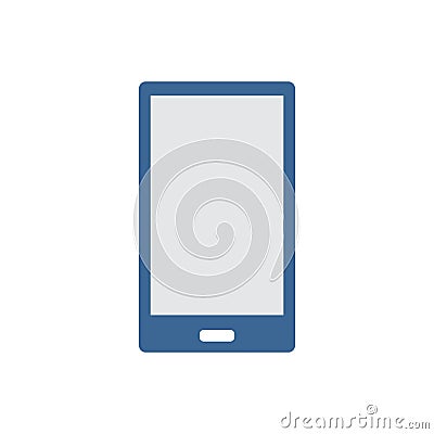 Blank screen blue touchpad graphic illustration Cartoon Illustration