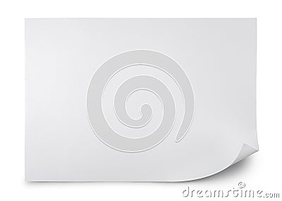 Blank sheet of paper Stock Photo