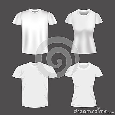 Blank shirts Vector Illustration