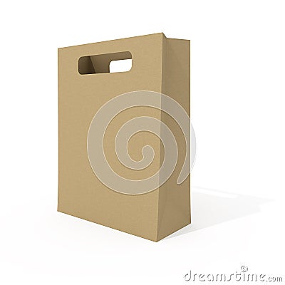 Blank shopping bag Stock Photo