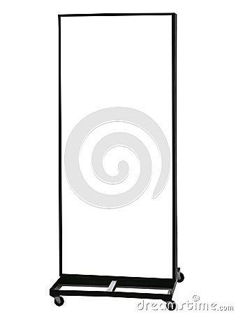 Blank Signboard stand template for Shop retails Stock Photo