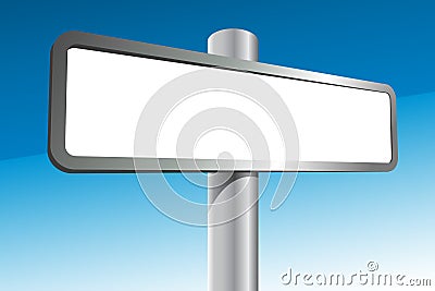 Blank Signpost Stock Photo