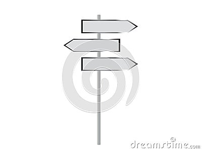 Blank signpost 2 Vector Illustration