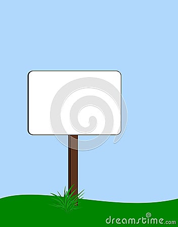 Blank signpost Vector Illustration