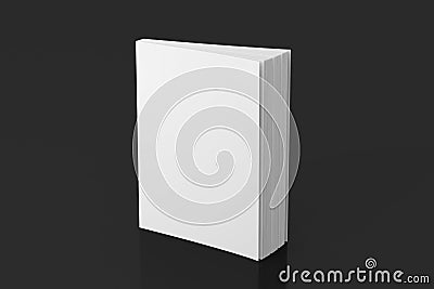 Blank soft color book standing Cartoon Illustration