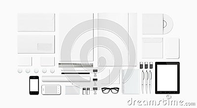 Blank Stationery / Corporate ID Template Stock Photo