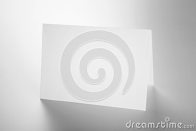 Blank stationery: standing card Stock Photo