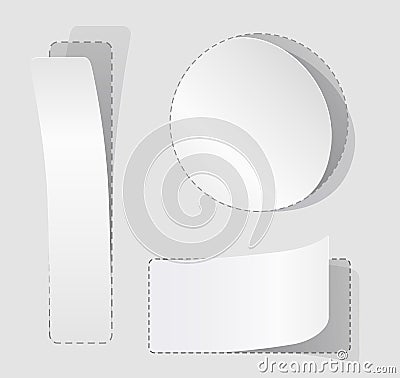Blank sticker modern template vector Vector Illustration