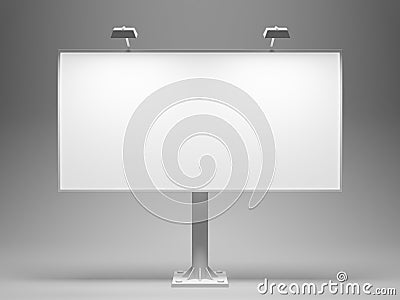 Blank street advertising billboard Stock Photo