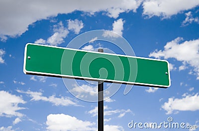 Blank street sign concept Stock Photo