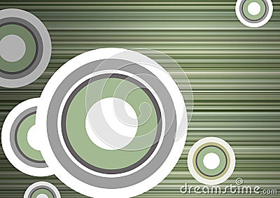 Blank with strips and circles Stock Photo