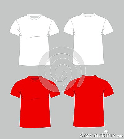 Blank t-shirt template Vector Illustration