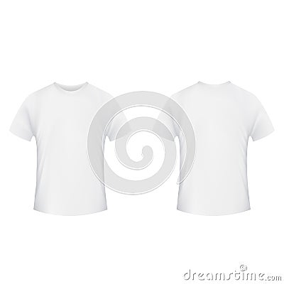 Download Blank T-shirt Template. Front And Back Side Stock ...