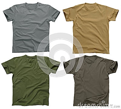 Blank t-shirts 5 Stock Photo