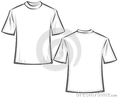 Blank T-shirts Illustration Stock Photography - Image: 9672372