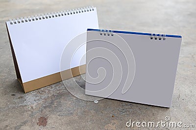 Blank table calendar Stock Photo