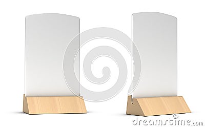 Blank table tent Stock Photo