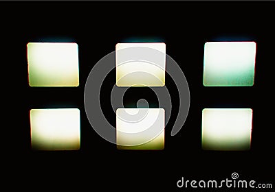 Blank television wall with chromatic aberration Stock Photo