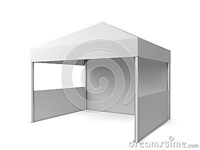 Blank tent Cartoon Illustration